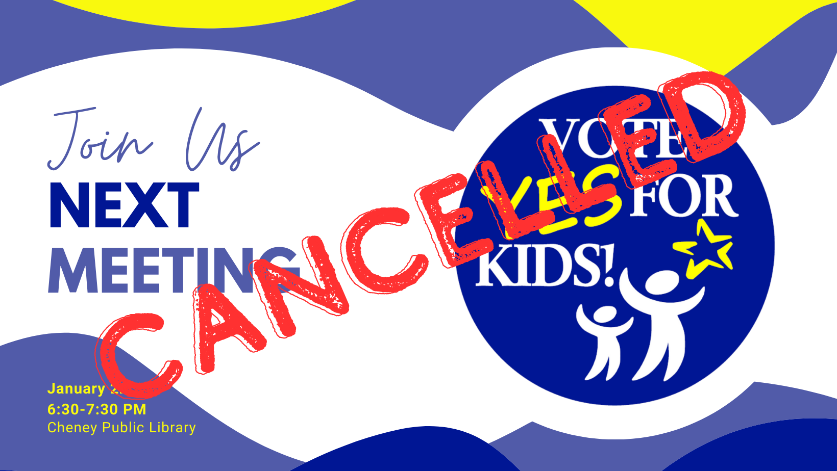 Next Meeting – Cancelled